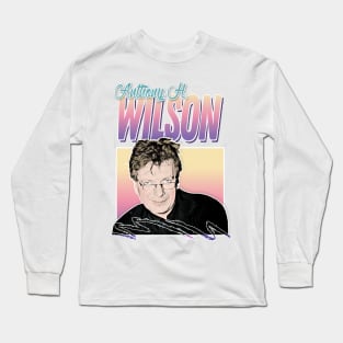 Tony Wilson 80s Styled Aesthetic Tribute Design Long Sleeve T-Shirt